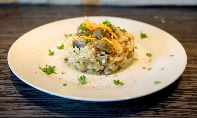 Risotto carciofi e arancia ricetta particolare da provare