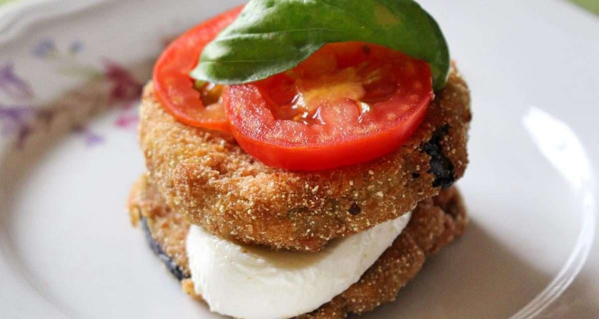 Melanzane fritte con pastella senza uova e con panatura croccante di mais