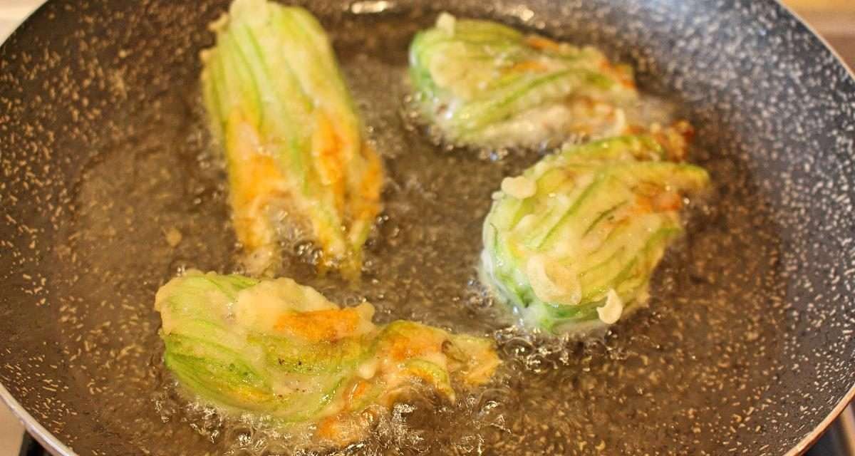 Pastella per fiori di zucchina croccanti e asciutti