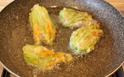 Pastella per fiori di zucchina croccanti e asciutti