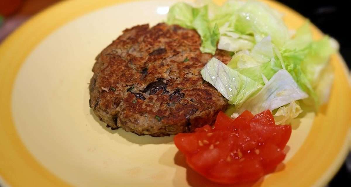 Burger di melanzane e lenticchie