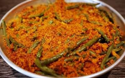 Fagiolini gratinati al forno, contorno delizioso