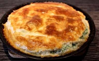 Torta salata ricotta e spinaci con pasta sfoglia