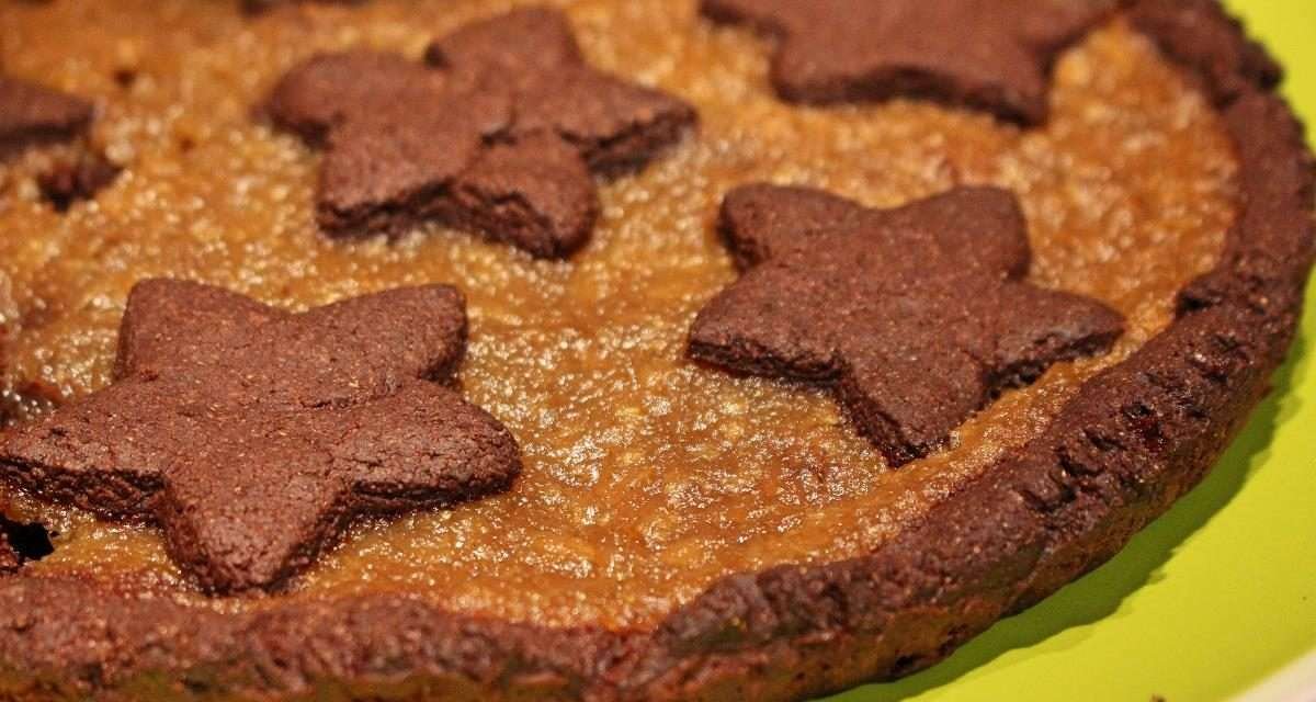 Crostata con farina di farro e cacao