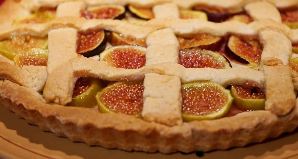 Crostata ai fichi freschi e mandorle