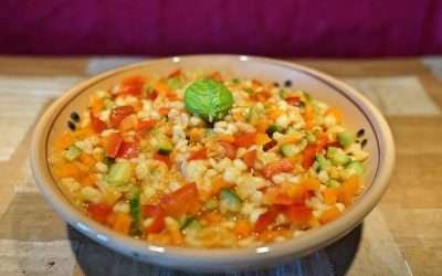 Fregola con verdure – la famosa pasta sarda in versione vegetariana