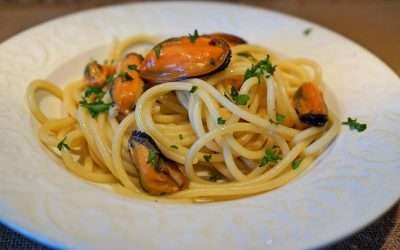 Pasta cozze e pecorino