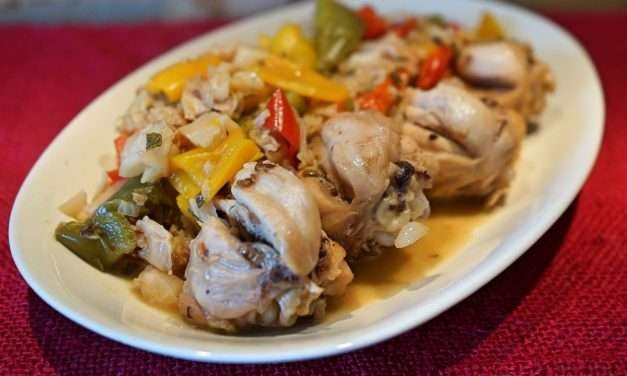 Pollo peperoni e verza un piatto delizioso e facile