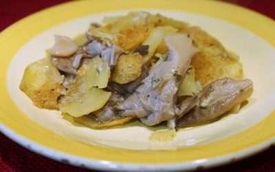 Funghi e patate al forno non chiamatelo contorno