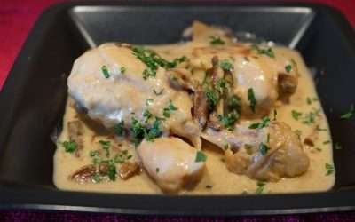 Pollo panna e funghi secchi secondo cremosissimo e aromatico