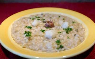 Risotto con cavolfiore e acciughe