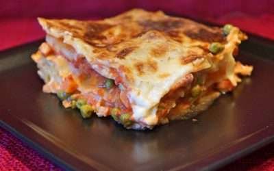 Pasticcio di pasta al forno con piselli e speck: troppo buona per fare confronti