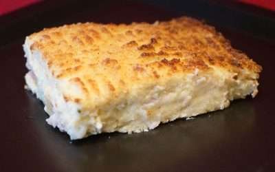 Focaccia di cavolfiore con farina di ceci al forno