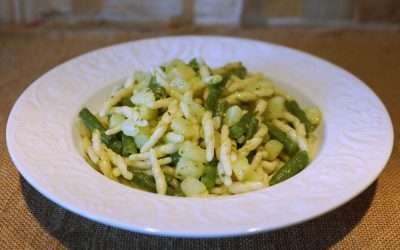Trofie alla ligure con pesto, fagiolini e patate