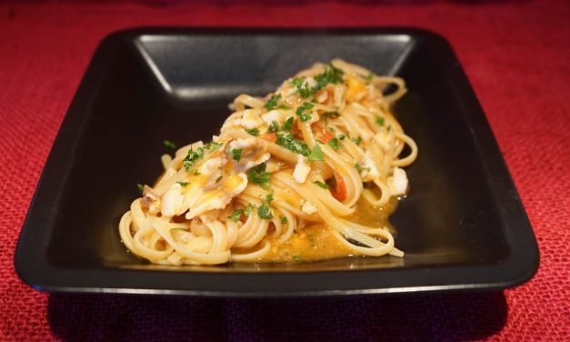 Pasta con orata e pomodorini