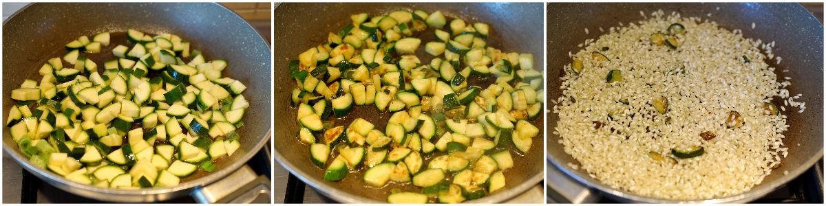 risotto zucchine e provola