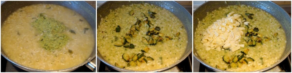 risotto zucchine e provola